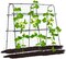 Garden Trellis for Climbing Plants – 5.3 x 5.3 ft Outdoor U-Shaped Support, Plastic-Coated Metal Frame with Netting for Vine Vegetables, Tomatoes, Cucumbers, and Raised Beds (Black)